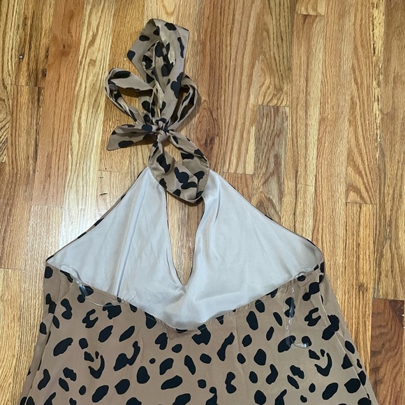 Halter Shift Top in Leopard print - Picture 6 of 7